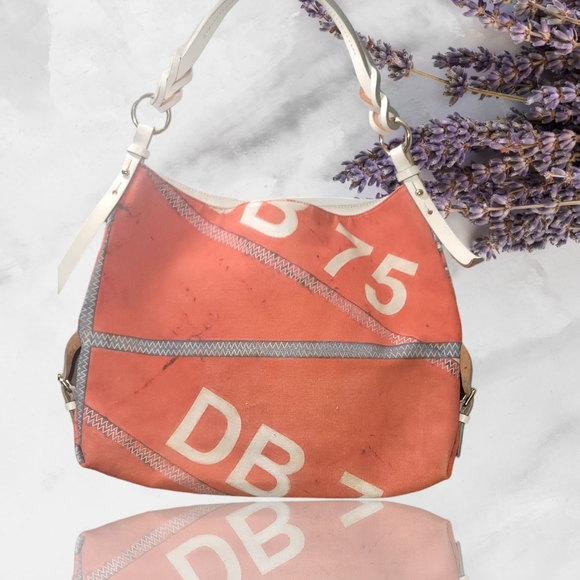 Dooney & Bourke 75 Vintage Coral hobo RARE - Picture 5 of 9